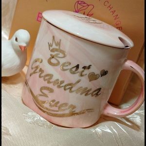 🍄LUSPAN "Grandmother" Mug & Lid Gift Set